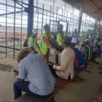 Sensibilisation des passagers et des vendeuses de la gare STL à Cocody M'Pouto